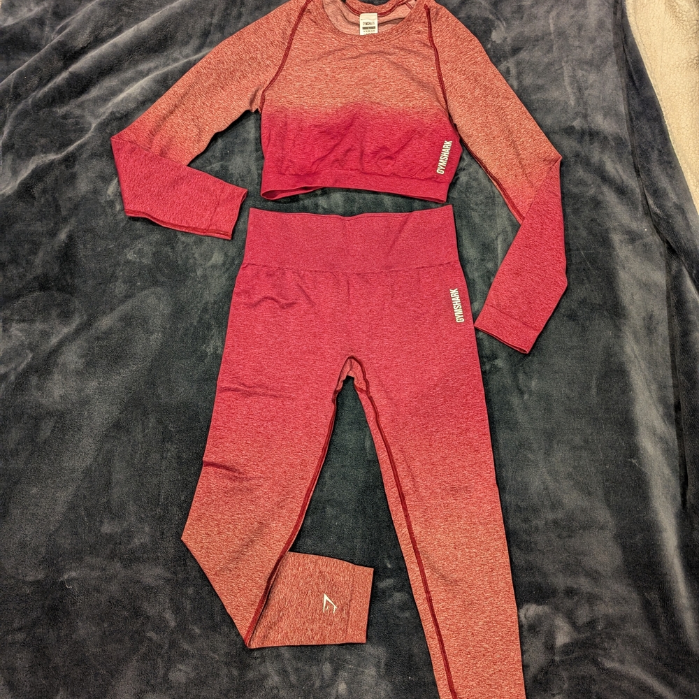 Gymshark Red Heathered Leggings